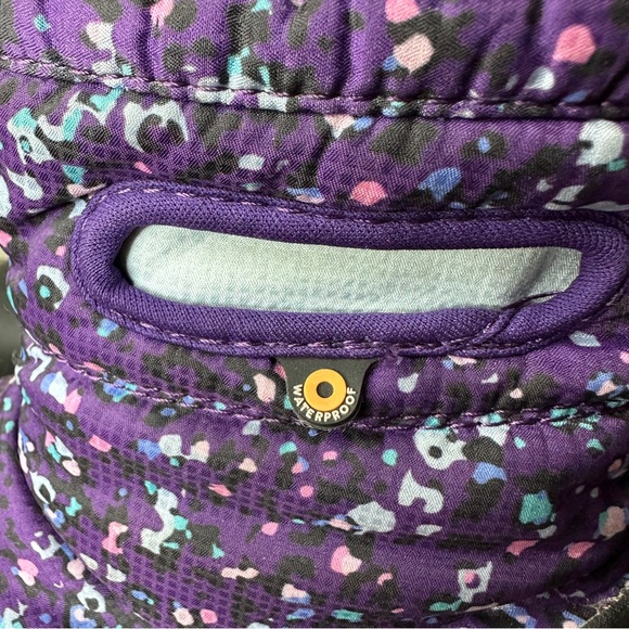 Bogs B Moc Purple Waterproof Snow Boots Sz 10 Little girls - Picture 3 of 7